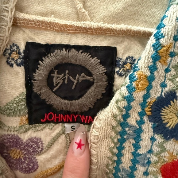 Johnny Was Floral Hooded Cardigan - Picture 3 of 3